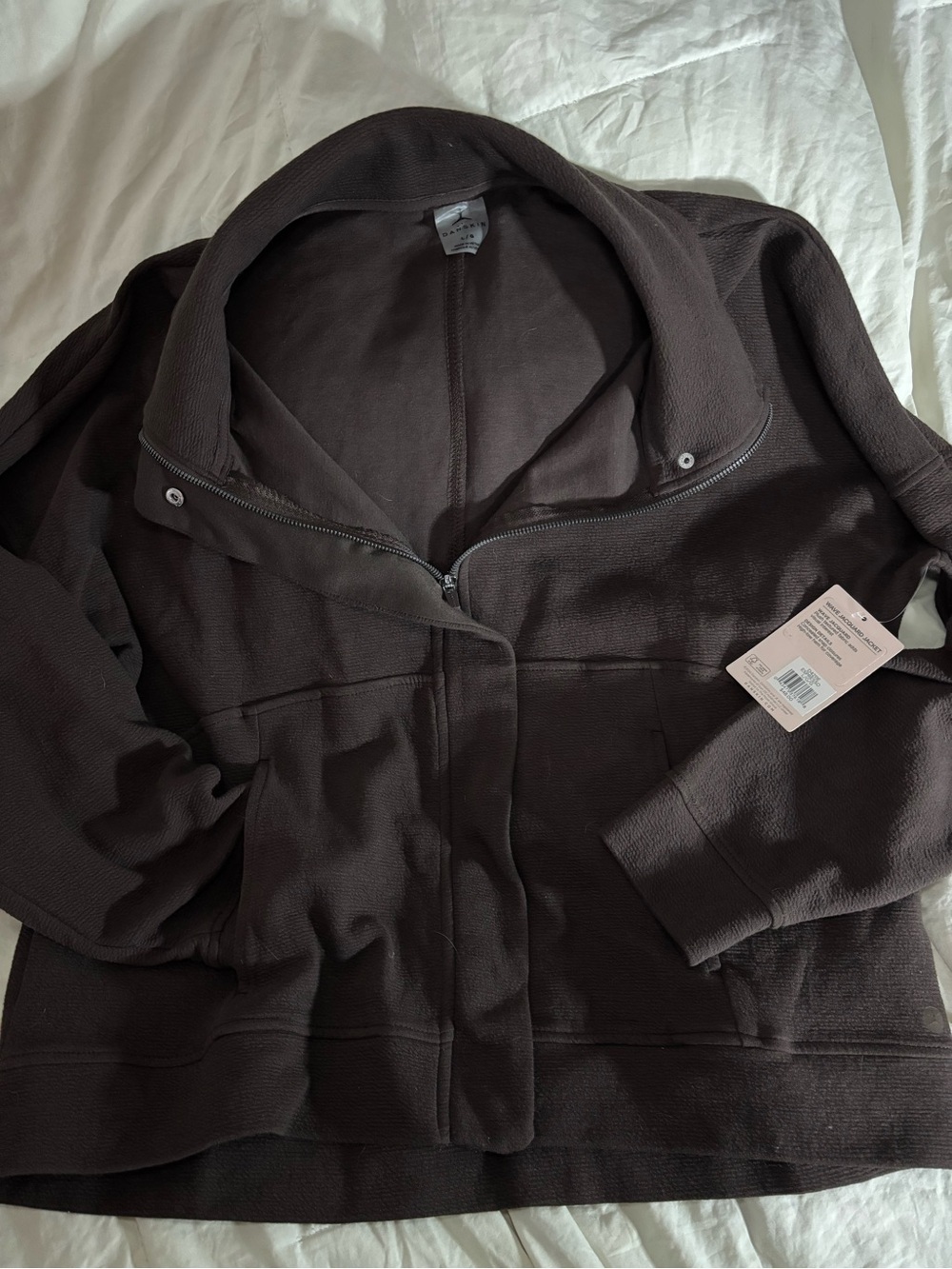Danskin Brown Zip-Front Jacket